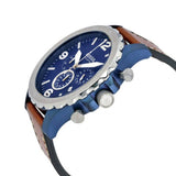 Fossil Grant Chronograph Blue Dial Brown Leather Strap Watch for Men - FS5151 Buy Now By Fossil