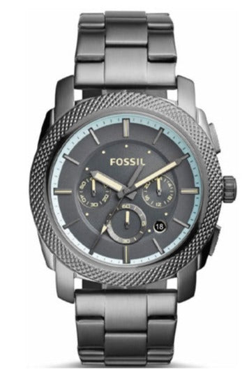 Fossil Machine Chronograph Grey Dial Grey Steel Strap Watch for Men - FS5172 Buy Now By Fossil