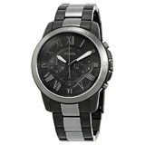 Fossil Grant Chronograph Black Dial Two Tone Steel Strap Watch for Men - FS5269 Buy Now By Fossil