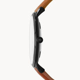 Fossil The Minimalist Black Dial Brown Leather Strap Watch for Men - FS5305 Buy Now By Fossil