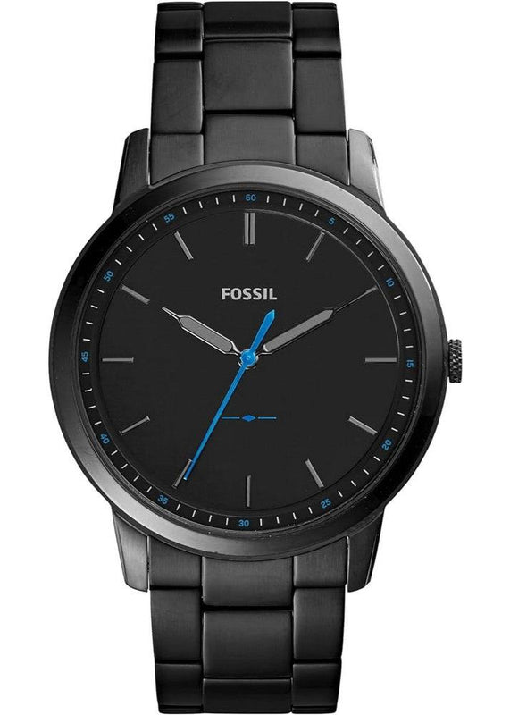 Fossil The Minimalist Black Dial Black Steel Strap Watch for Men - FS5308 Buy Now By Fossil