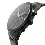 Fossil Townsman Chronograph Black Dial Black Steel Strap Watch for Men - FS5379 Buy Now By Fossil