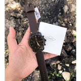 Fossil Commuter Chronograph Black Dial Brown Leather Strap Watch for Men - FS5403 Buy Now By Fossil
