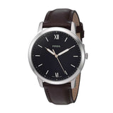 Fossil The Minimalist 3H Black Dial Brown Leather Strap Watch for Men - FS5464 Buy Now By Fossil