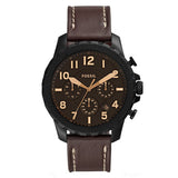 Fossil Bowman Chronograph Brown Dial Brown Leather Strap Watch for Men - FS5601 Buy Now By Fossil
