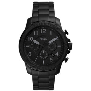Fossil Bowman Chronograph Black Dial Black Steel Strap Watch for Men - FS5603 Buy Now By Fossil