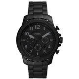 Fossil Bowman Chronograph Black Dial Black Steel Strap Watch for Men - FS5603 Buy Now By Fossil
