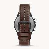Fossil Dillinger Chronograph White Dial Brown Leather Strap Watch for Men - FS5674 Buy Now By Fossil