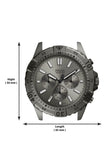 Fossil Garrett Chronograph Grey Dial Grey Steel Strap Watch for Men - FS5621 Buy Now By Fossil