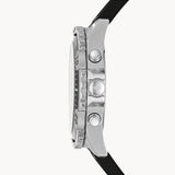 Fossil Garrett Chronograph Black Dial Black Rubber Strap Watch for Men - FS5624 Buy Now By Fossil