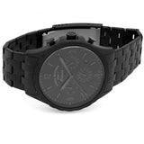 Fossil Forrester Chronograph Black Dial Black Steel Strap Watch for Men - FS5697 Buy Now By Fossil