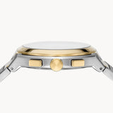 Fossil Everett Chronograph Gold Dial Two Tone Steel Strap Watch for Men - FS5796 Buy Now By Fossil