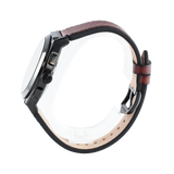 Fossil Everett Chronograph Black Dial Brown Leather Strap Watch for Men - FS5798 Buy Now By Fossil