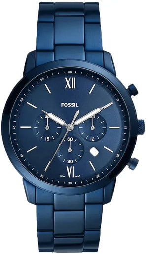 Fossil Neutra Chronograph Blue Dial Blue Steel Strap Watch for Men - FS5826 Buy Now By Fossil