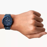 Fossil Neutra Chronograph Blue Dial Blue Steel Strap Watch for Men - FS5826 Buy Now By Fossil