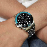 Fossil FB-01 Chronograph Black Dial Silver Steel Strap Watch for Men - FS5827 Buy Now By Fossil