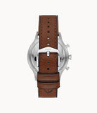 Fossil Retro Pilot Chronograph Blue Dial Brown Leather Strap Watch for Men - FS5832 Buy Now By Fossil