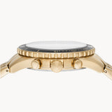 Fossil FB-01 Chronograph Black Dial Gold Steel Strap Watch for Men - FS5836 Buy Now By Fossil