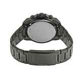 Fossil Bronson Chronograph Black Dial Grey Steel Strap Watch for Men - FS5852 Buy Now By Fossil