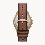 Fossil Garrett Chronograph Brown Dial Brown Leather Strap Watch for Men - FS5867 Buy Now By Fossil