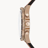 Fossil Garrett Chronograph Brown Dial Brown Leather Strap Watch for Men - FS5867 Buy Now By Fossil