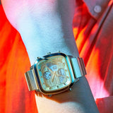 Fossil Retro Analog-Digital Gold Dial Gold Steel Strap Watch for Men - FS5889 Buy Now By Fossil