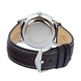 Fossil Neutra Minimalist Moonphase Silver Dial Brown Leather Strap Watch for Men - FS5905 Buy Now By Fossil