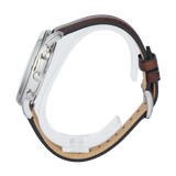 Fossil Neutra Chronograph White Dial Brown Leather Strap Watch for Men - FS6022 Buy Now By Fossil