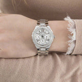 Guess Viva Quartz Silver Dial Silver Steel Strap Watch For Women - W0111l1 Buy Now By Guess