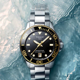 Tissot Seastar 1000 Black Dial Silver Steel Strap Watch For Men - T120.210.21.051.00 Buy Now By Tissot