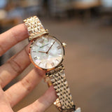 Emporio Armani Mother of Pearl Dial Rose Gold Steel Strap Watch For Women - AR11110 Buy Now By Emporio Armani