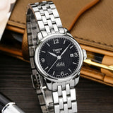 Tissot Le Locle Small Automatic Black Dial Silver Steel Strap Watch For Women - T41.1.183.54 Buy Now By Tissot