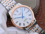Longines Record Automatic 18K Pink Gold Watch for Men - L2.821.5.11.7 Buy Now By Longines