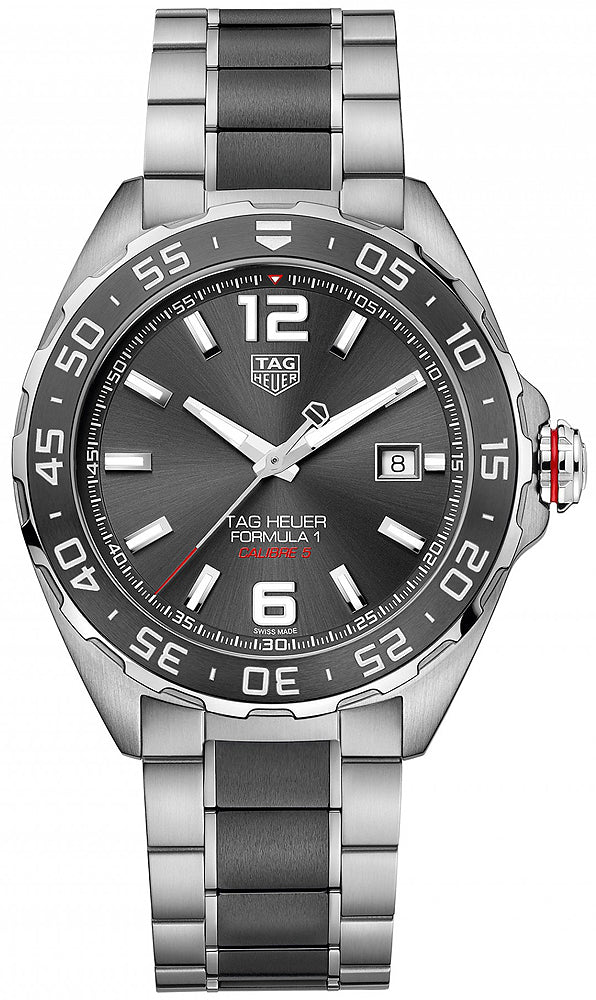Tag Heuer Formula 1 Calibre 5 Anthracite Dial Two Tone Steel Strap Watch for Men - WAZ2011.BA0843 Buy Now By Tag Heuer