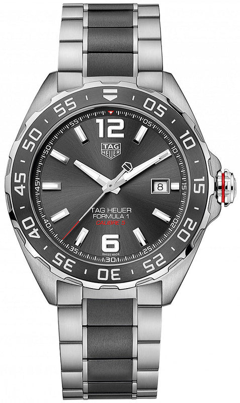 Tag Heuer Formula 1 Calibre 5 Anthracite Dial Two Tone Steel Strap Watch for Men - WAZ2011.BA0843 Buy Now By Tag Heuer