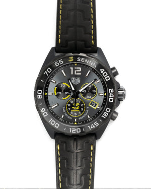 Tag Heuer Formula 1 Chronograph Senna Black Dial Black Leather Strap Watch for Men - CAZ101AJ.FC6487 Buy Now By Tag Heuer
