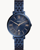 Fossil Jacqueline Blue Dial Blue Steel Strap Watch for Women - ES4094 Buy Now By Fossil