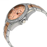 Fossil Riley Multifunction Rose Gold Dial Two Tone Steel Strap Watch for Women - ES4145 Buy Now By Fossil