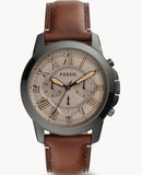 Fossil Grant Chronograph Brown Dial Brown Leather Strap Watch for Men - FS5214 Buy Now By Fossil