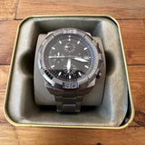 Fossil Bronson Chronograph Black Dial Grey Steel Strap Watch for Men - FS5852 Buy Now By Fossil