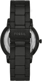 Fossil Neutra Automatic Skeleton Black Dial Black Steel Strap Watch for Men - ME3183 Buy Now By Fossil
