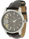 Fossil Twist Chronograph Multifunction Taupe Dial Brown Leather Strap Watch for Men - ME1098 Buy Now By Fossil
