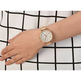 Fossil Rye Mother of Pearl White Dial Gold Steel Strap Watch for Women - ES3756 Buy Now By Fossil