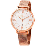 Fossil Jacqueline Mother of Pearl White Dial Gold Mesh Strap Watch for Women - ES4352 Buy Now By Fossil