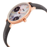 Fossil Jacqueline Mother of Pearl Dial Black Leather Strap Watch for Women - ES4535 Buy Now By Fossil