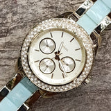 Fossil Stella Multifunction Gold Dial Two Tone Steel Strap Watch for Women - ES4757 Buy Now By Fossil