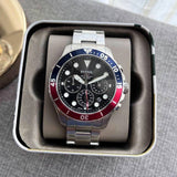 Fossil FB-03 Chronograph Black Dial Silver Steel Strap Watch for Men - FS5767 Buy Now By Fossil