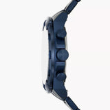 Fossil Bronson Chronograph Blue Dial Blue Steel Strap Watch for Men - FS5916 Buy Now By Fossil