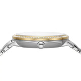 Fossil Jacqueline Analog Moonphase Mother of Pearl White Dial Two Tone Steel Strap Watch for Women - ES5166 Buy Now By Fossil