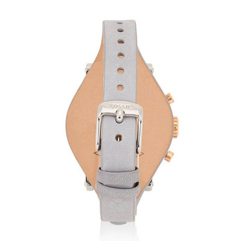 Fossil Original Boyfriend White Dial Light Blue Leather Strap Watch for Women - ES4045 Buy Now By Fossil